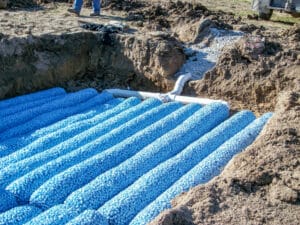 Packed bed septic leach field being installed. Do I need to Upgrade my septic system -leachfield - Red Dirt Septic